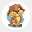 Zoek naar cartoon hond stickers Kawaii puppy