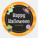 Zoek naar oranje snoep stickers Halloween
