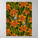 Zoek naar oranje vogel posters Bloem