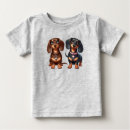 Zoek naar hond baby tshirts Dachshund