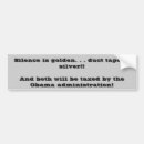 Zoek naar stilte bumperstickers Politiek