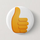 Zoek naar duim omhoog buttons Goed werk