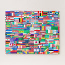 Zoek naar vlaggen puzzels Wereld
