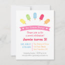 Zoek naar popsicle uitnodigingen Kinderverjaardag