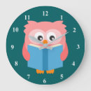 Zoek naar roze uil klokken Owl