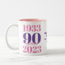 Zoek naar gelukkige 90ste verjaardag mokken 90 jaar oud