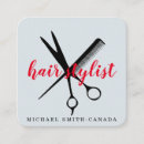 Zoek naar hairdressers visitekaartjes Minimalistisch