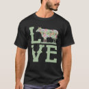 Zoek naar liefde koeien tshirts Bloem