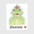 Zoek naar kikker met kroon stickers Groen
