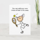 Zoek naar tennis meisje kaarten Cartoon