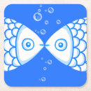 Zoek naar vissen onderzetters Blauw