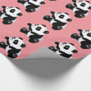 Zoek naar cartoon panda cadeaupapier Illustratie