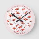 Zoek naar roze flamingo klokken Schattig