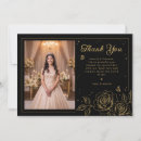 Zoek naar quinceanera kaarten Zwart en goud