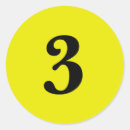 Zoek naar drie stickers Nummer