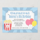 Zoek naar carnival birthday uitnodigingen Popcorn