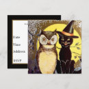 Zoek naar vintage halloween uitnodigingen Uil