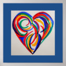 Zoek naar abstract hart posters Waterverf