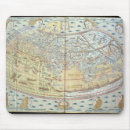 Zoek naar kaart van de wereld muismatten Ptolemy
