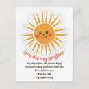 Zoek naar you are my sunshine briefkaarten Zon