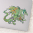 Zoek naar groene draak stickers Magisch