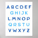 Zoek naar alfabet kinder posters Blauw