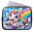 Zoek naar wolken laptop sleeves Regenboog
