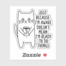 Zoek naar katten humor stickers Kattenliefhebber