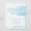 Zoek naar lichtblauw babyshower uitnodigingen Waterverf