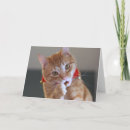 Zoek naar oranje gestreepte kat kaarten Kerstmis