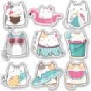 Zoek naar kawaii kat stickers Elk persoon