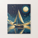 Zoek naar zeilboot puzzels Zee