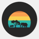 Zoek naar afrikaanse zonsondergang stickers Olifant