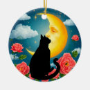 Zoek naar katten silhouet ornamenten Maan