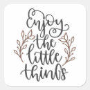 Zoek naar geniet van de kleine dingen stickers Typografie