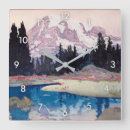 Zoek naar vulkanen klokken Landschap