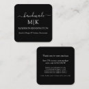 Zoek naar monogram visitekaartjes Minimalistisch eenvoudig