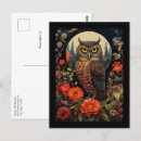 Zoek naar uil briefkaarten Nacht