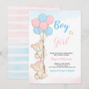 Zoek naar gedempte kleuren babyshower uitnodigingen Teddybeer