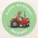 Zoek naar leuke grappige dieren onderzetters Koe