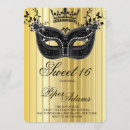 Zoek naar masquerade sweet 16 uitnodigingen Lief