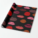 Zoek naar lippen cadeaupapier Rood