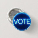 Zoek naar democratie buttons Blauw