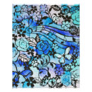 Zoek naar blauwe vlinder kunst Patroon