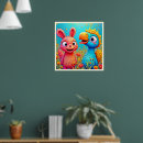 Zoek naar cartoon konijn posters Levendige kleuren