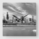 Zoek naar chicago skyline klokken Panoramiek