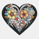 Zoek naar hart tattoo stickers Bloemen