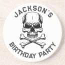 Zoek naar schedel onderzetters Voor hem