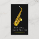 Zoek naar blauwe saxofoon visitekaartjes Muziekleraar