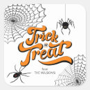Zoek naar enge spinnen stickers Trick or treat